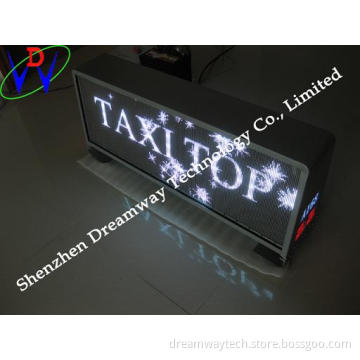 Los Angeles LED Taxi Top Advertising Display